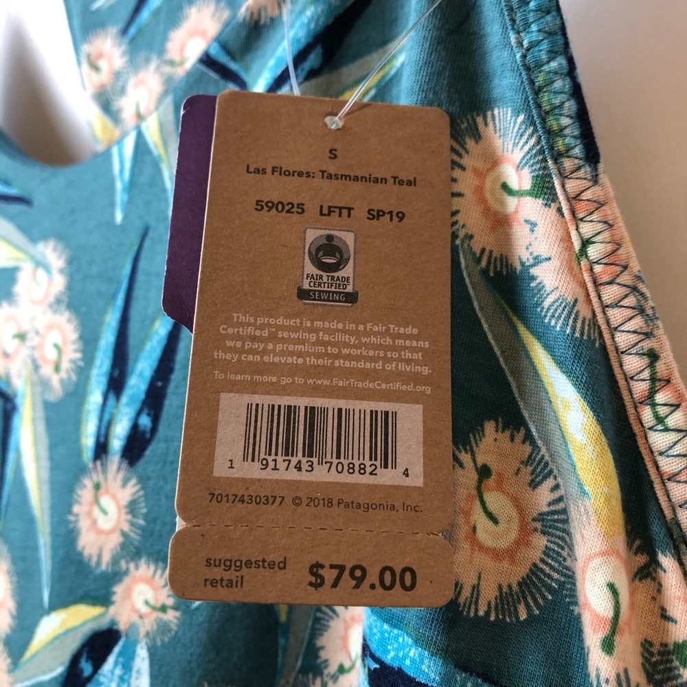 Patagonia Edisto Dress Las Flores Small NWT - Picture 4 of 11